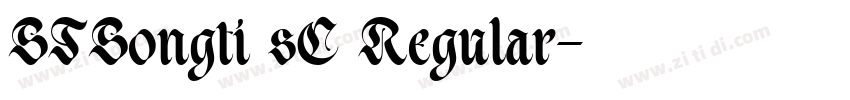 STSongti sC Regular字体转换
